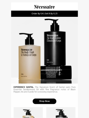 Nécessaire - Santal Signature Scent.