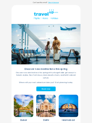 TravelUp (United Kingdom) - Discover new destinations this spring