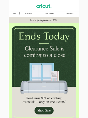 Cricut - 80% off ends today! 😱