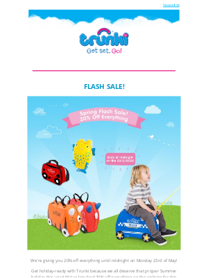 Trunki (UK) - ⚡FLASH SALE ALERT - Details inside 👀