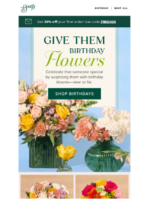 The Bouqs Company - Surprise them with birthday Bouqs 🎂