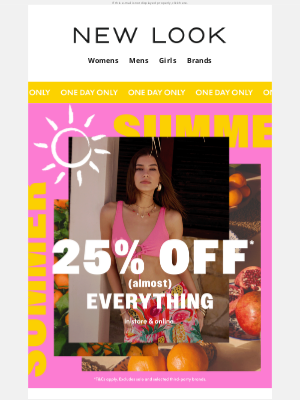 New Look (United Kingdom) - Just dropped: 25% off EVERYTHING