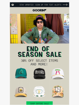 Goorin Bros. - Goorin End Of Season Sale!