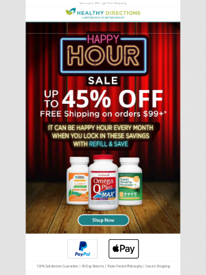 Healthy Directions - Limited Time Offer! Lock in these savings with REFILL & SAVE