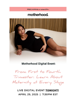 Motherhood Maternity - TONIGHT | Free Online Event for Moms!