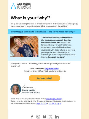 Lung Cancer Research Foundation - Maggie shares her 