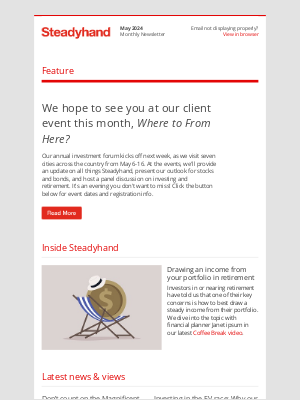 Steadyhand (Canada) - Steadyhand Monthly Newsletter — May 2024