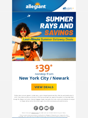 With Flights From $39, Summer Fun Starts Here