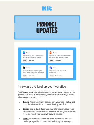 ConvertKit - Product Updates: April 2025