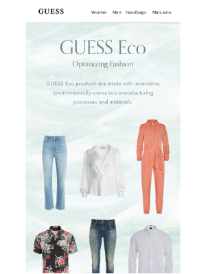 earth day emails - example by Guess