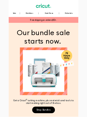 Cricut - Our Bundle Sale is Here! 🎉