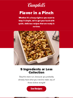 Campbell's Soup - Speedy last-minute recipes🏃🏻‍♂️‍➡️