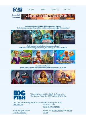 Big Fish Games - ⏳ Time's Almost Up for Great Game Savings!