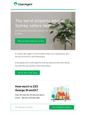 OpenAgent(Australia) - The worst property advice Sydney sellers hear