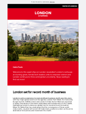 London and Partners (United Kingdom) - London business is booming this June!