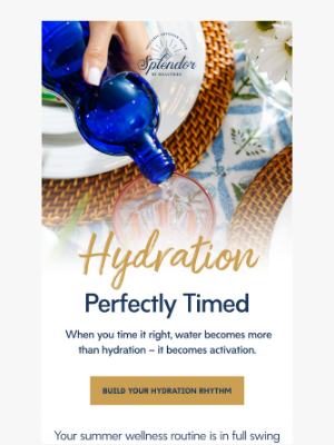 Splendor - Are you drinking water wrong?