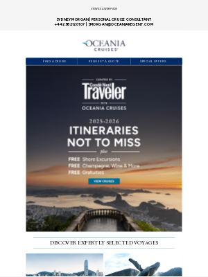 Oceania Cruises - Book our New Exclusively Curated Voyages