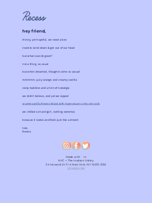 another orange vanilla poem