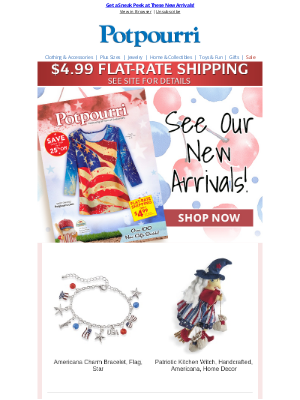 Potpourri Online Catalog - Online Now > Your New Catalog! Ready. Set. SHOP! 🛍️