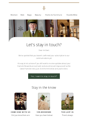 Harrods (United Kingdom) - We’d hate to say goodbye