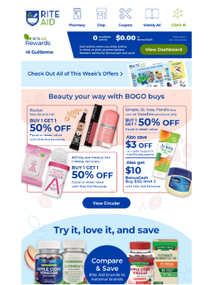 Rite Aid - Radiate health and beauty (and save)!