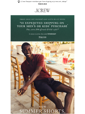 J.Crew - New from the shorts experts…