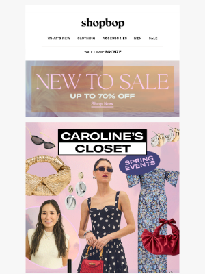Shopbop - Caroline's Closet: spring events