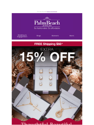 PalmBeach Jewelry - Hey Mary! EXTRA 15% OFF Gifts! 🎁
