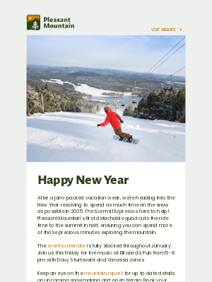 Pleasant Mountain - News | Resolve To Spend Your Winter Here