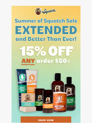 Dr. Squatch - Sale extended!