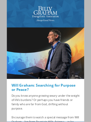 Billy Graham Evangelistic Association - Today: A Message of Hope You Can Share Online