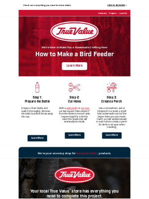 True Value - 🐦 How to Make a Bird Feeder