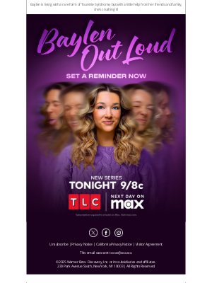 TLC Network - NEW SERIES: Baylen Out Loud Premieres TONIGHT at 9/8c