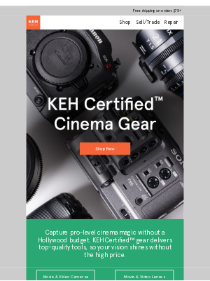 Keh - Big screen ready, KEH Certified™ cinema gear 🎥