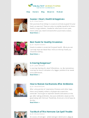 Healthy Directions - Get Your Sweat On: The Benefits of a Sauna