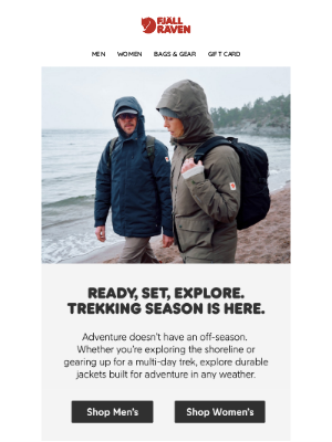 Fjallraven - Time to gear up for trekking season