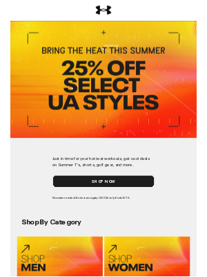 Under Armour - It's still on: 25% off select UA styles
