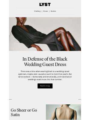 Lyst - Black at weddings, done right