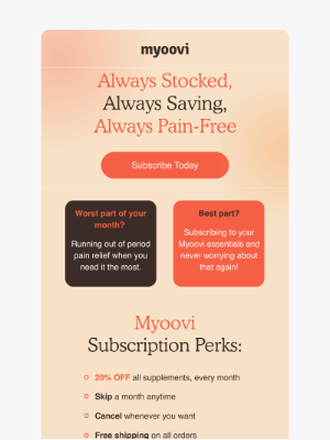 Myoovi - Never Run Out of Relief Again (+ Save 20%!) ✨