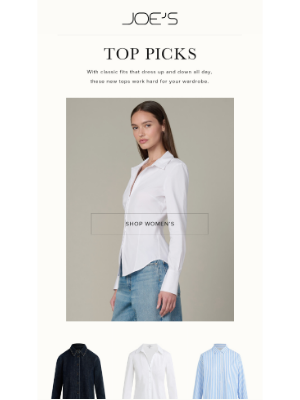 Joe's Jeans - Tops for In-Office to Off-Duty