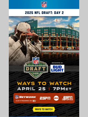 Kansas City Chiefs - The 2025 NFL Draft Presented By Bud Light Rolls On With Rounds 2 & 3!