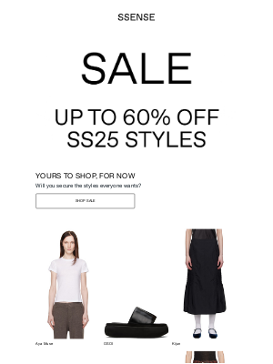 SSENSE - Up to 60% off and Almost Gone