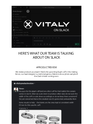 Vitaly - A look inside the Vitaly Slack