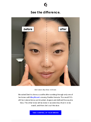 Glossier - Brow better with Boy Brow