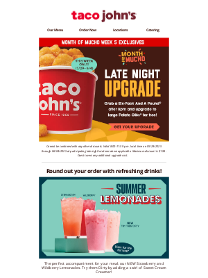 Taco John's - Late Nights Just Got More Potato Olés! 🌙