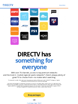 DIRECTV - Get 3 months of premium TV—on us! 😮