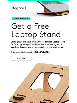 Logitech - Email Exclusive: FREE Logi Laptop Stand Awaits!