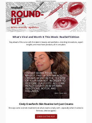 RealSelf - Cindy Crawford’s Skin Routine Isn’t Just Creams