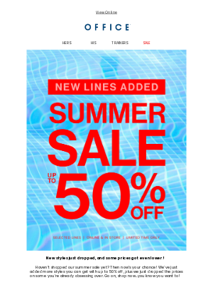 OFFICE Shoes (United Kingdom) - NEW LINES ADDED: Up to 50% off even more 🤑