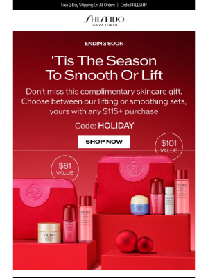 Shiseido - Which gift will you pick?​